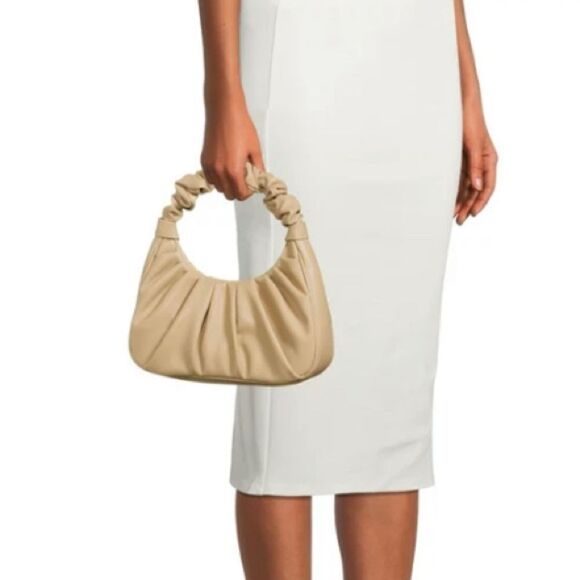 NEW Vintage Vibe Y2K Scrunchie Shoulder Bag Urban Khaki in One Size - Picture 1 of 8